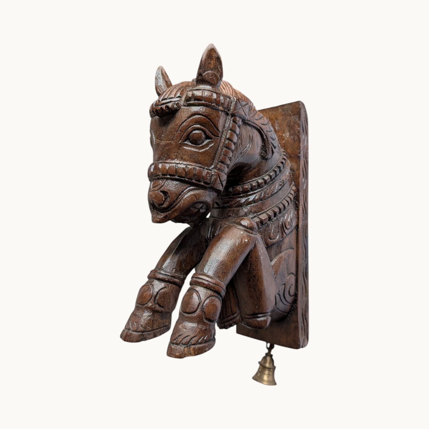 12 Inch Wooden Horse Wall Bracket – Handcarved Decorative Bracket | Thar Arts & Furniture
