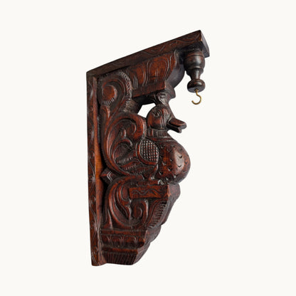 12 Inch Wooden Swan Wall Bracket – Hand-Carved Decorative Wall Support