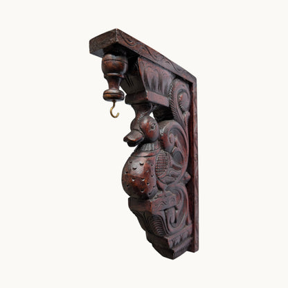 12 Inch Wooden Swan Wall Bracket – Hand-Carved Decorative Wall Support