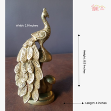 Brass Peacock Figurine