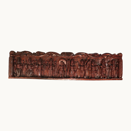 Thar Arts And Furniture - Dasavatharam Wooden Wall Hanging