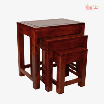 Wooden Stool Set of 3 pcs