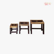 Wooden Nest Of Tables in Brown Color Mango Wood