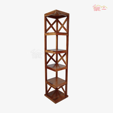 Wooden Open Corner Bookshelf