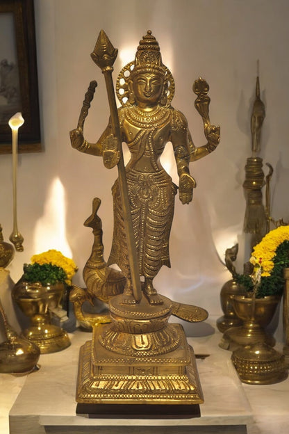 Thar Arts And Furniture - Brass Murgan Idols