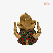 Brass Taj Ganesha idol