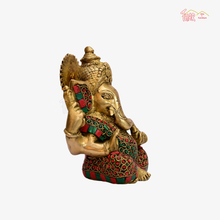 Brass Taj Ganesha idol