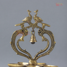 Brass Peacock Lamp (Annam Lamp) With Bell