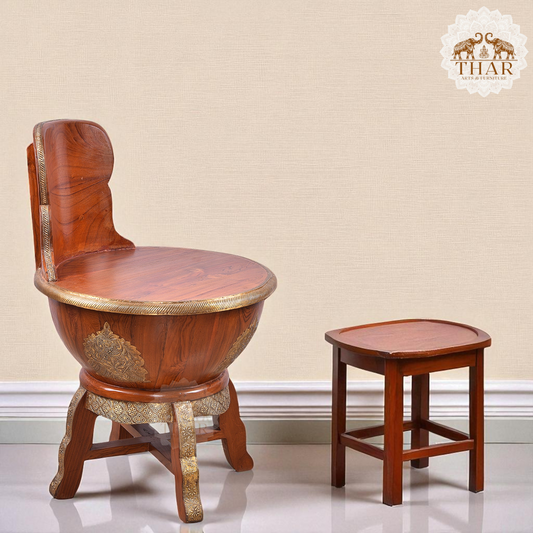 Thar Arts And Furniture - SOLID WOOD CAFETERIA CHAIR