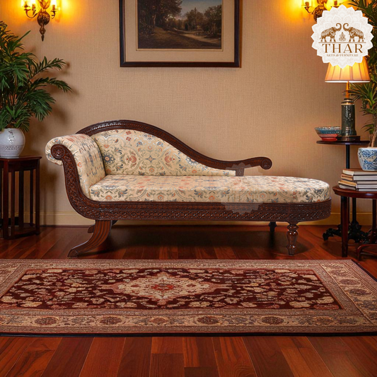 Thar Arts And Furniture - Teak Wood Diwan/Couch for Living Room (Honey Brown) Solid Wood Outdoor