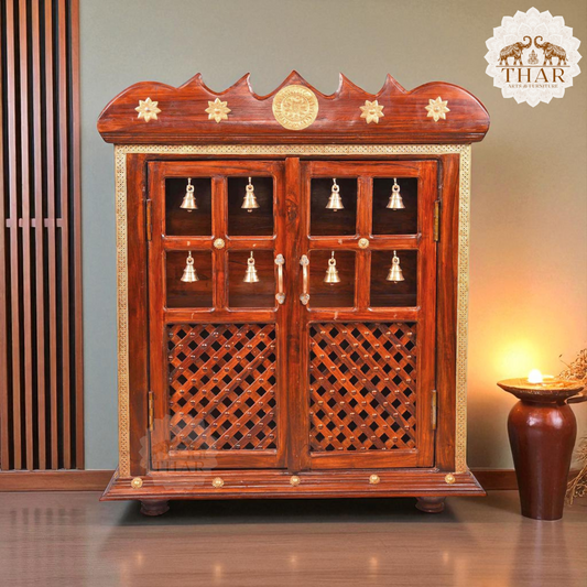 Thar Arts And Furniture -Craft Wooden Temple/Home Temple/Pooja Mandir/Pooja Mandap/Temple