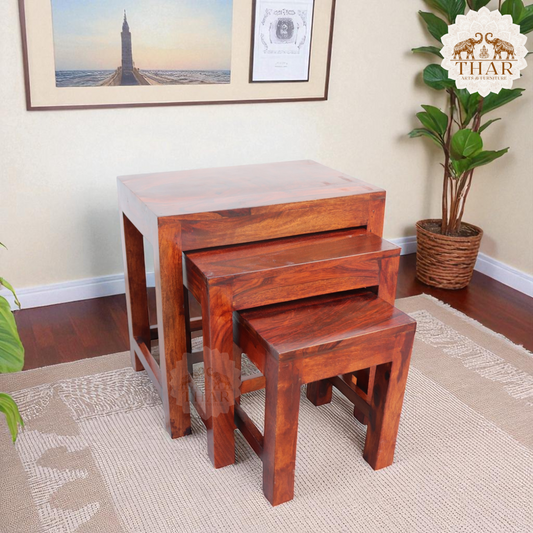 Thar Arts And Furniture - Nesting Stool Set of 3 pcs