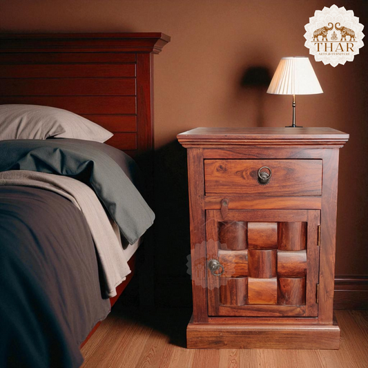 Thar Arts And Furniture - Sheesham Bedside Table
