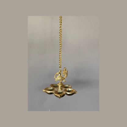 Thar Arts And Furniture - Brass Super Fine Hanging Bird Lamp