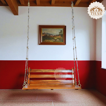 Thar Arts & Furniture – Teak Wood Swing with Back Rest