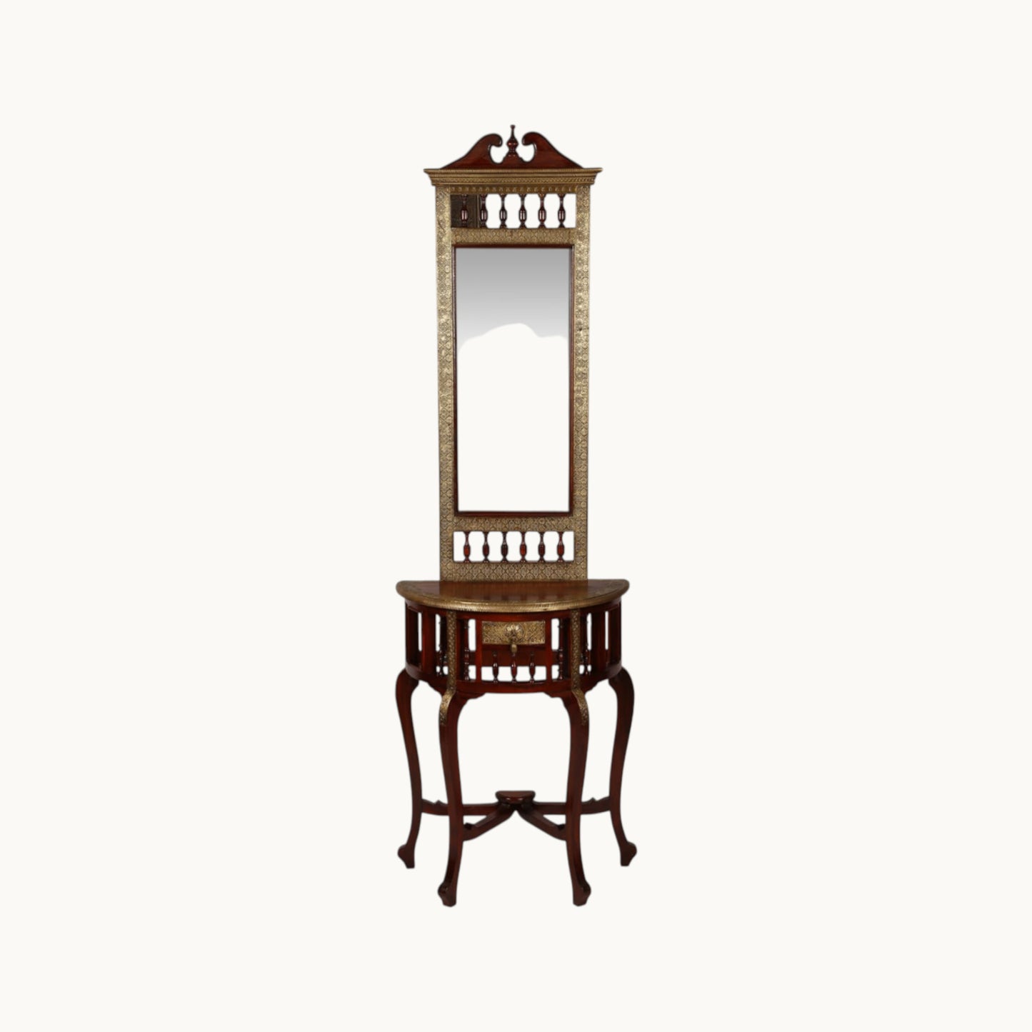 Thar Arts And Furniture - Dressing Table with Mirror and Small Storage Cabinet