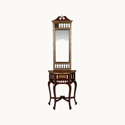 Thar Arts And Furniture - Dressing Table with Mirror and Small Storage Cabinet