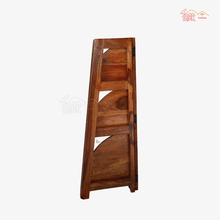 Wooden Folding Corner Bookshelf