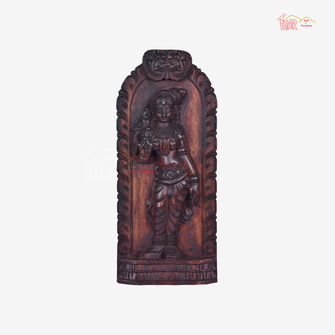 Wooden Meenakshi Devi Statue
