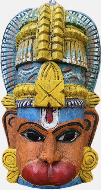 Thar Arts And Furniture - 12" Hanuman Mask