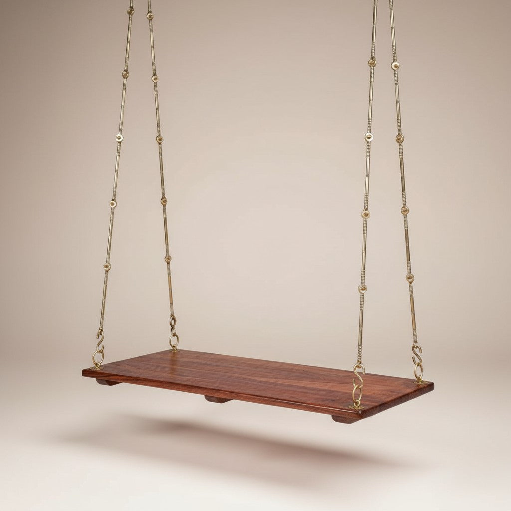 Sheesham Wood Swing Plank – Honey Finish