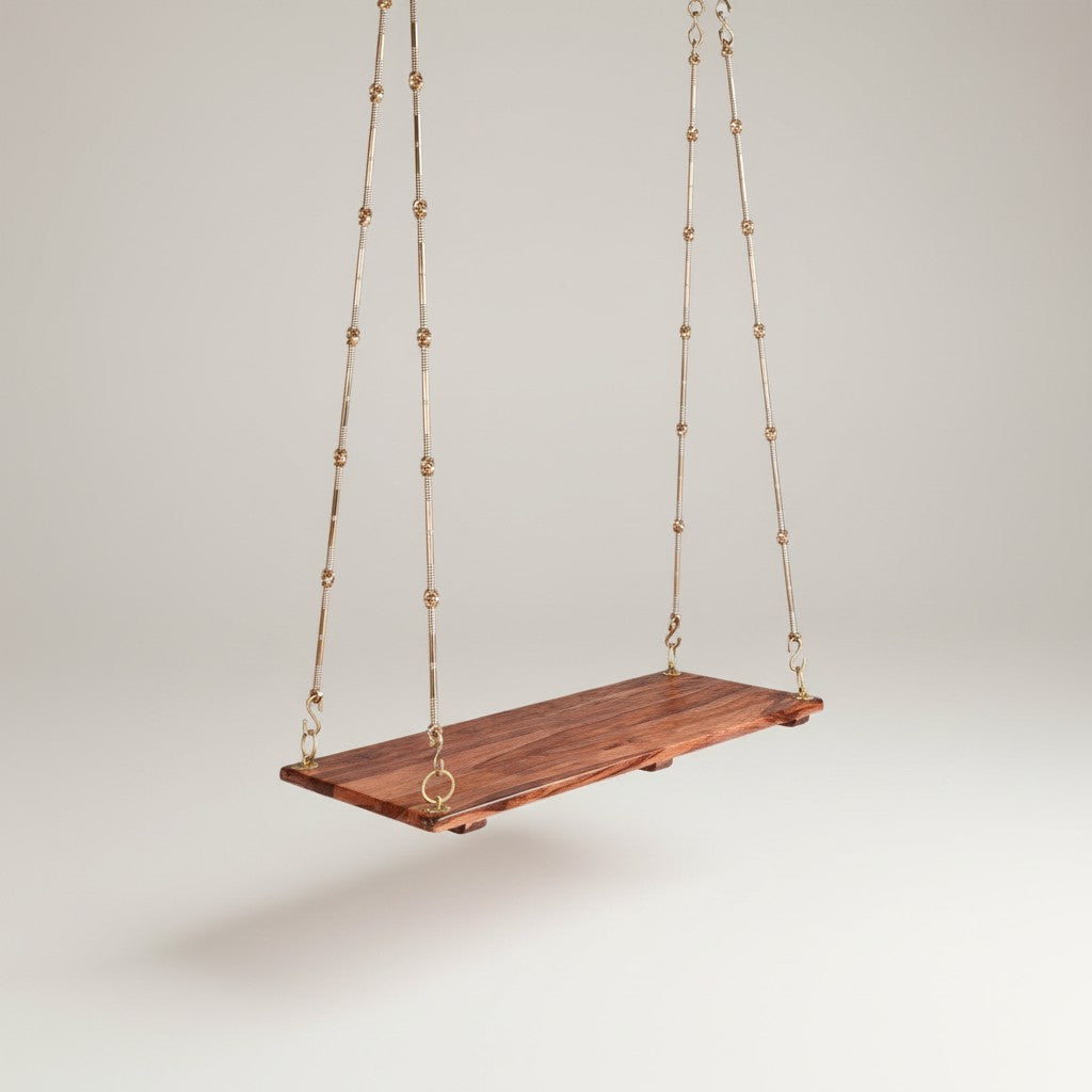 Sheesham Wood Swing Plank – Honey Finish