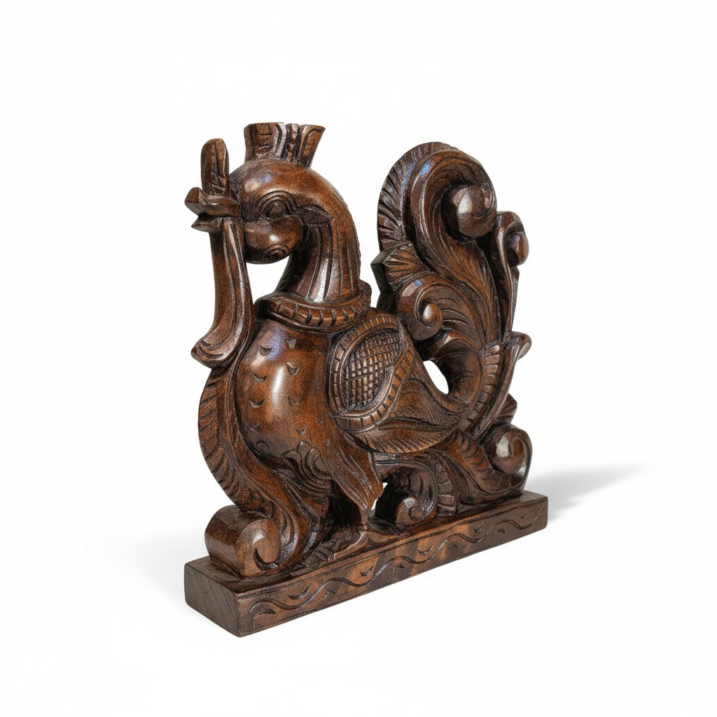 Thar Arts and Furniture - Wooden Pair of Hamsa Bird (Annapakshi)