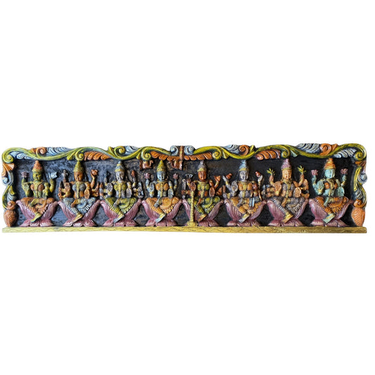 Thar Arts And Furniture - Painted Asthalakshmi Panel