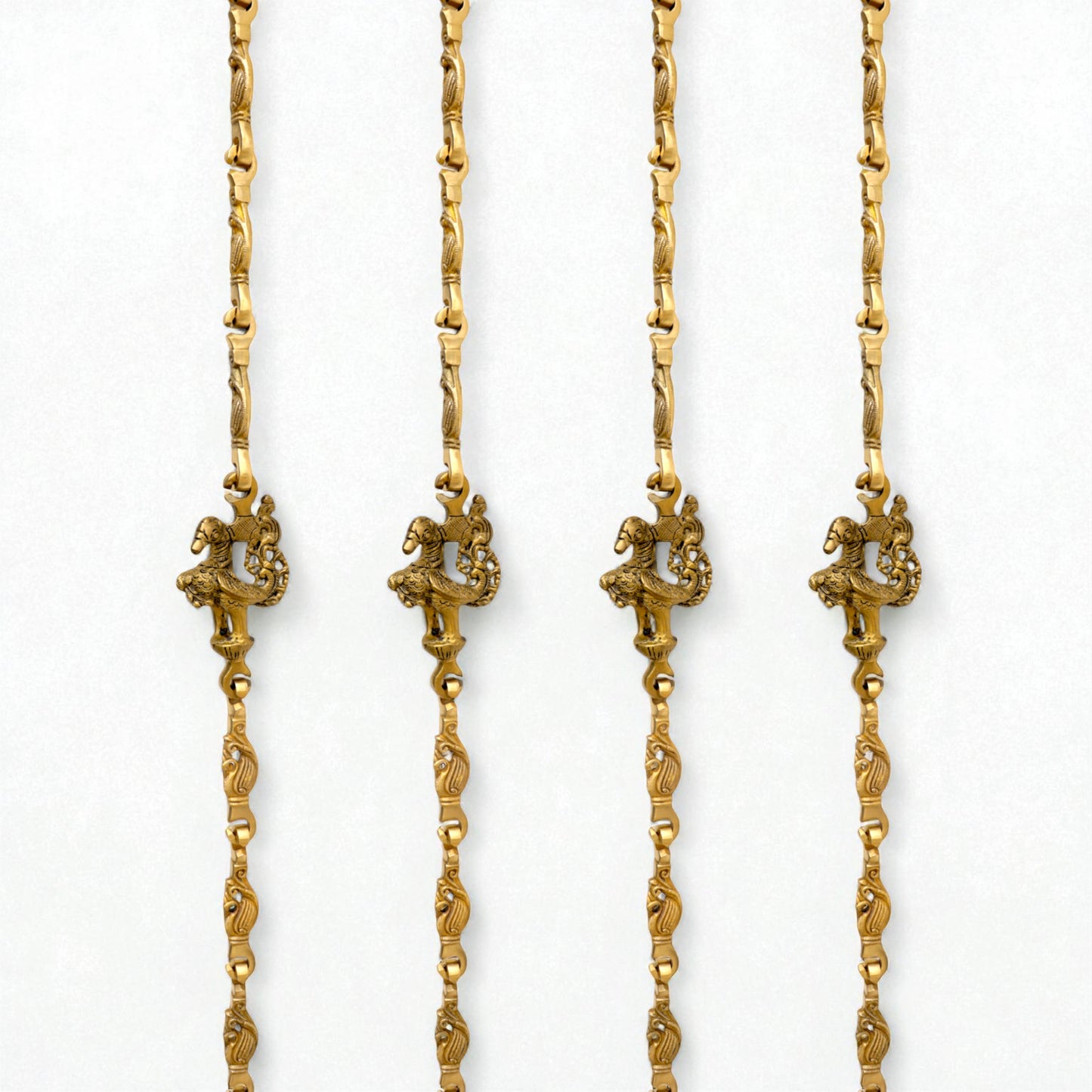 Thar Arts And Furniture - Swing Chain Single Peacock With Anna Bird