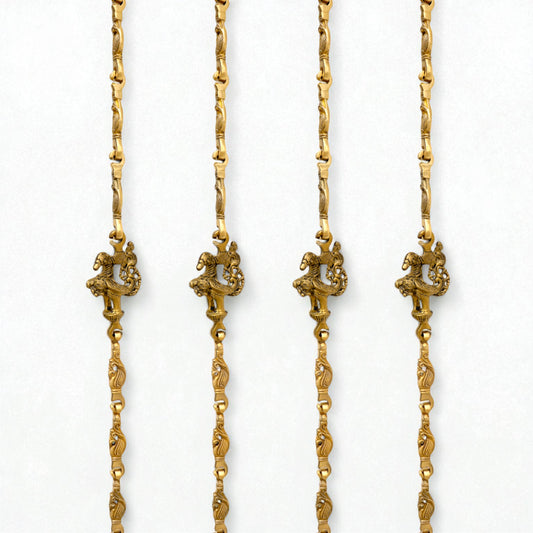 Thar Arts And Furniture - Swing Chain Single Peacock With Anna Bird