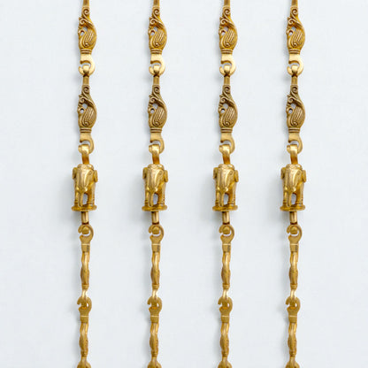 Thar Arts And Furniture - Swing Chain Single Peacock With Elephant