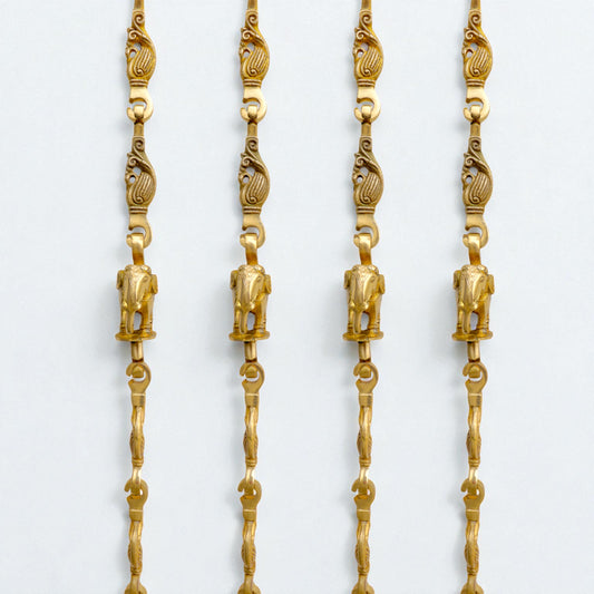 Thar Arts And Furniture - Swing Chain Single Peacock With Elephant