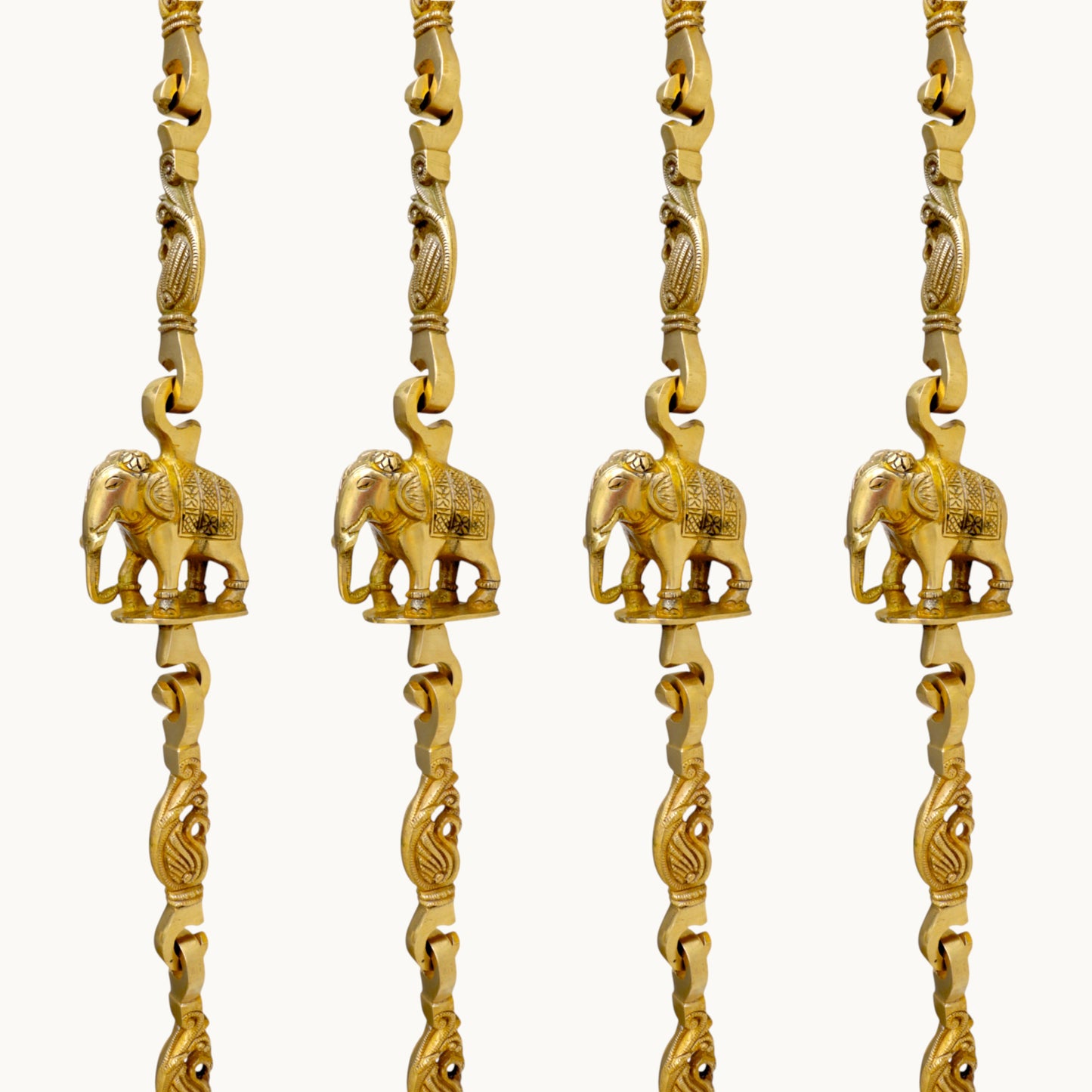 Thar Arts And Furniture - Swing Chain Single Peacock With Elephant