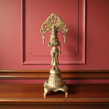 Thar Arts And Furniture - Brass Radha Statue