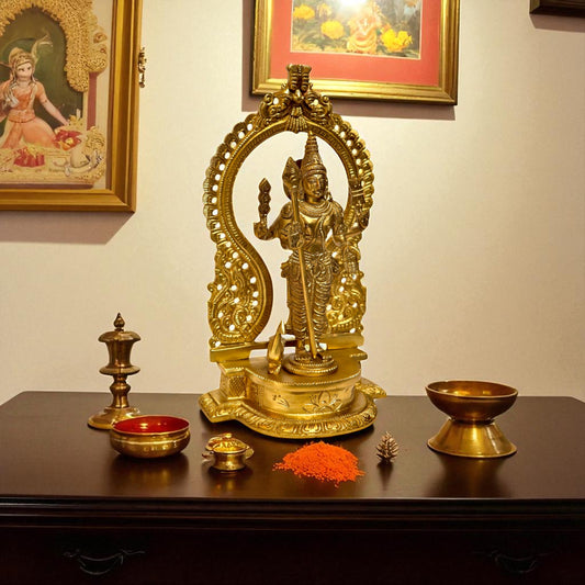 Thar Arts and Furniture- Murgan With Prabhawali