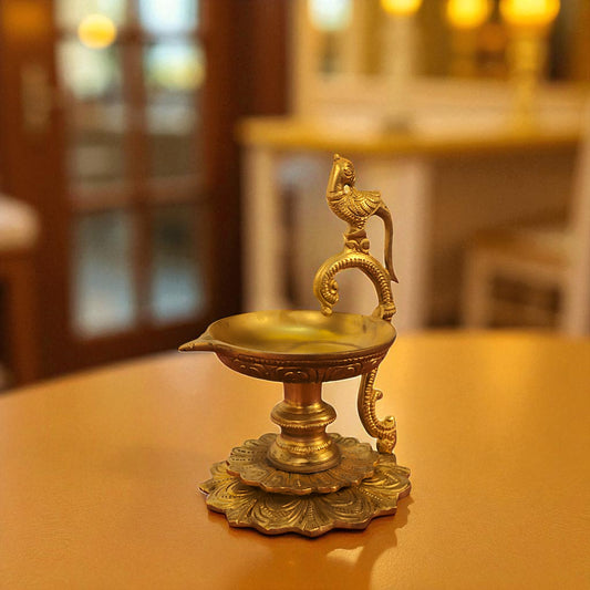 Thar Arts And Furniture - Parrot lamp with flower base